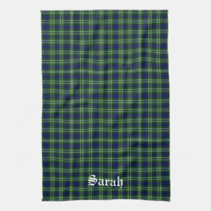 Scotland Tweedside District Tartan Personalisiert Geschirrtuch