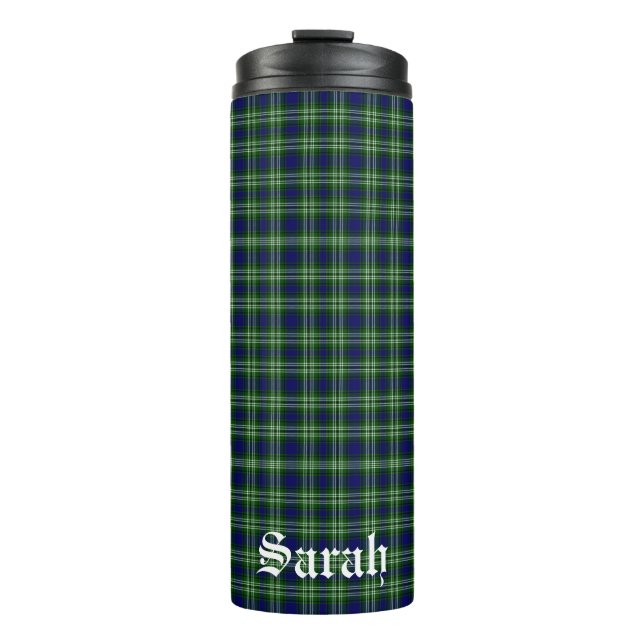 Scotland Tweedside District Tartan Personalisiert Thermosbecher (Vorderseite)