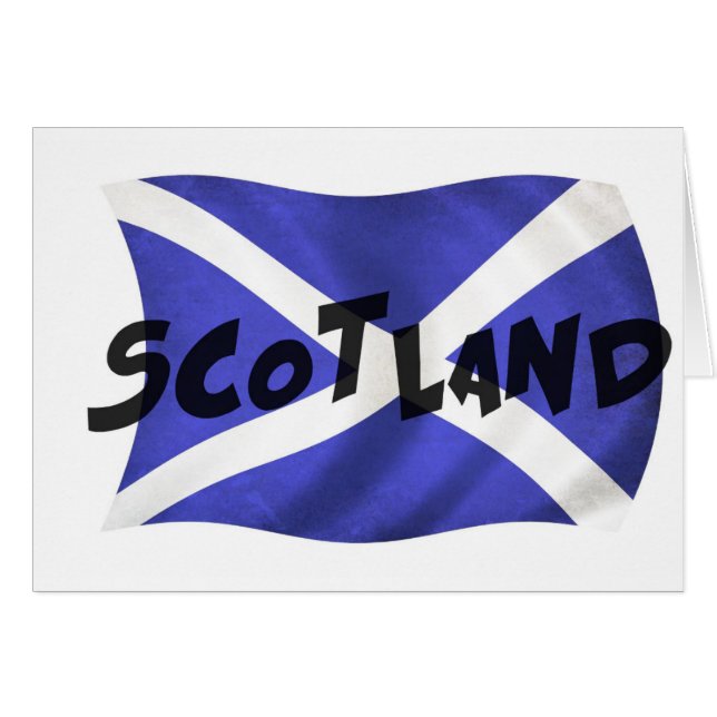 Scotland Wavy Flag (Vorderseite (Horizontal))