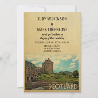 Scotland Wedding Einladung Eilean Donan Castle