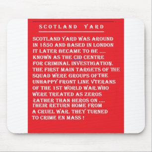 Scotland Yard die Geschichte von London England Mousepad
