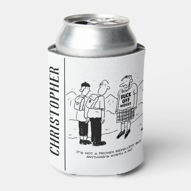 Scotsman hat eine neuartige Methode, Mücken zu rep Dosenkühler (Kanne Vorderseite)