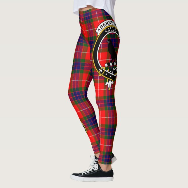 Scotstee Clan Abernethy Wappen Tartan Women Leggin Leggings (Links)