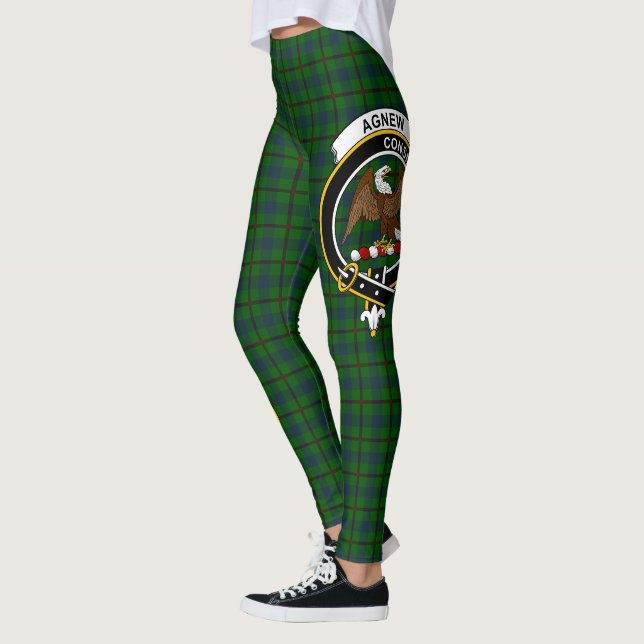 Scotstee Clan Agnew Junting Wappen Tartan Women Leggings (Links)