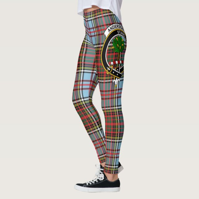 Scotstee Clan Anderson Ancient Wappen Tartan Women Leggings (Links)