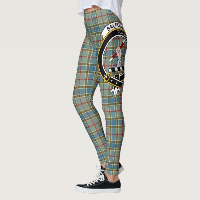 Scotstee Clan Balfour Wappen Tartan Women Leggings (Links)