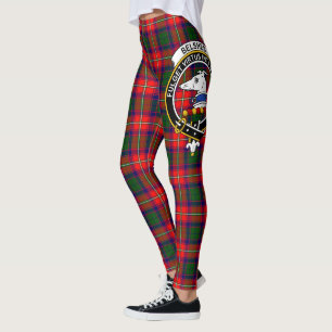 Scotstee Clan Belshes Crest Tartan Damenleggings Leggings