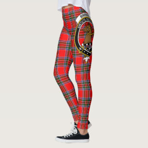 Scotstee Clan Binning Crest Tartan Damen Leggings