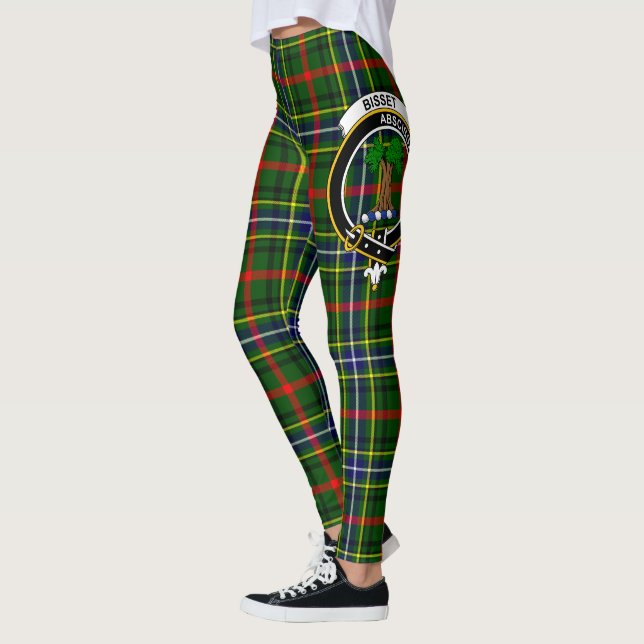 Scotstee Clan Bisset Wappen Tartan Women Leggings (Links)