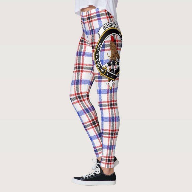 Scotstee Clan Boswell Modern Wappen Tartan Women Leggings (Links)