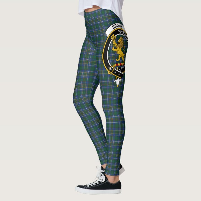 Scotstee Clan Broun Modern Wappen Tartan Women Leggings (Links)