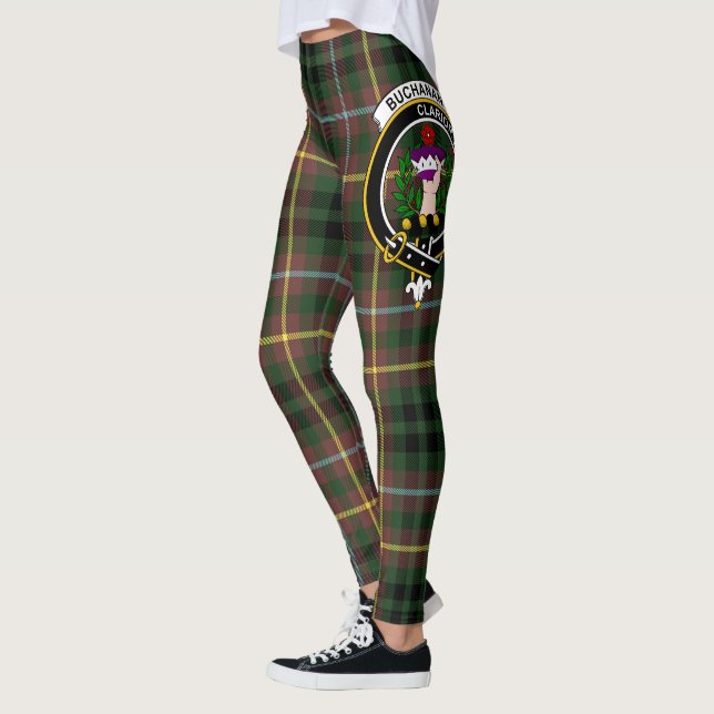 Scotstee Clan Buchanan Junting Wappen Tartan Women Leggings (Links)