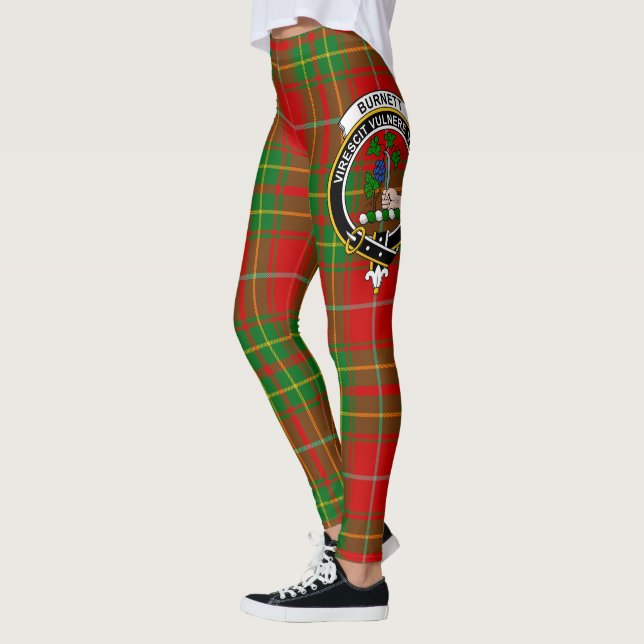 Scotstee Clan Burnett Ancient Wappen Tartan Women Leggings (Links)