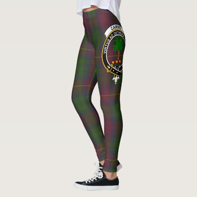 Scotstee Clan Cairns Junting Wappen Tartan Women Leggings (Links)