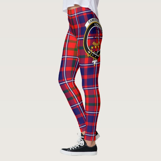 Scotstee Clan Cameron of Lochiel Modernes Wappen Leggings (Links)