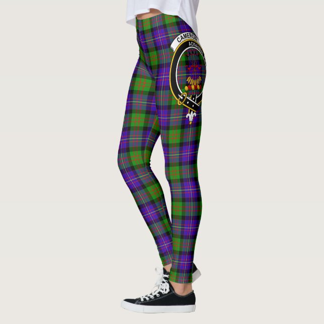 Scotstee Clan Cameron Wappen Tartan Women Leggings (Links)