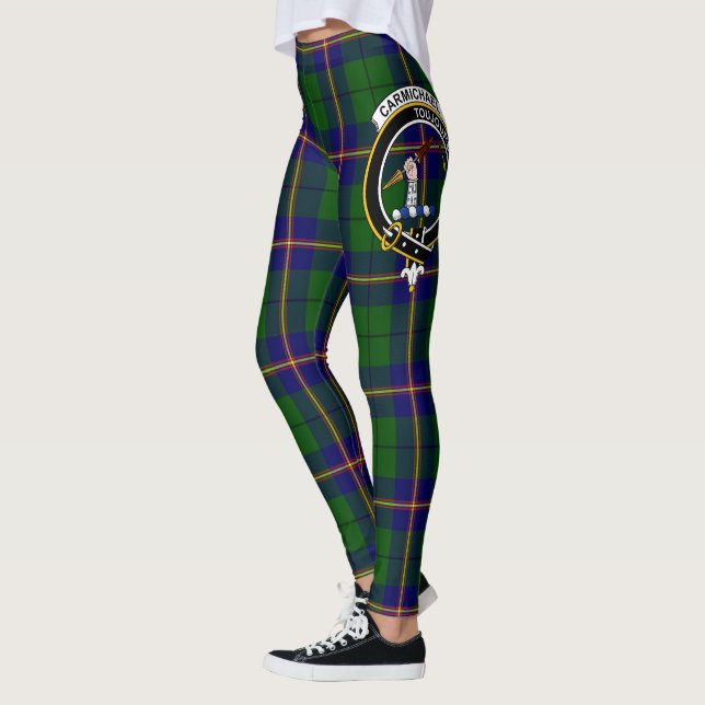 Scotstee Clan Carmichael Modern Wappen Tartan Wome Leggings (Links)