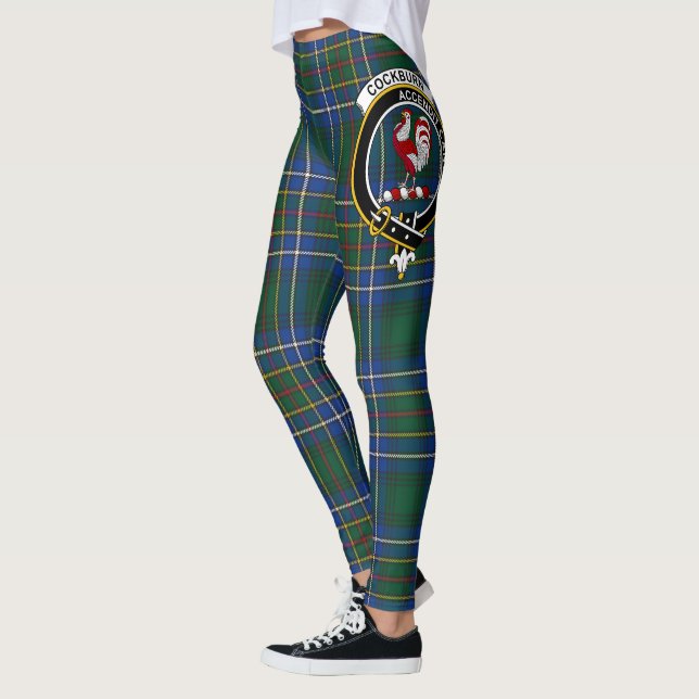Scotstee Clan Cockburn Ancient Wappen Tartan Women Leggings (Links)