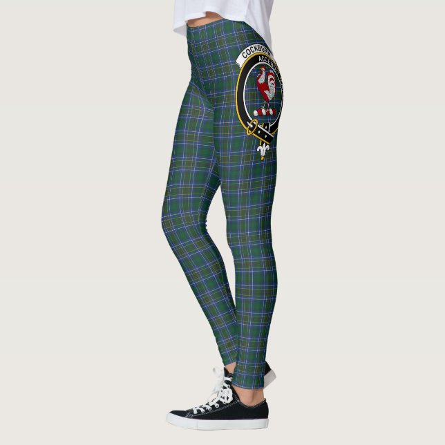 Scotstee Clan Cockburn Modern Crest Tartan Women Leggings (Links)