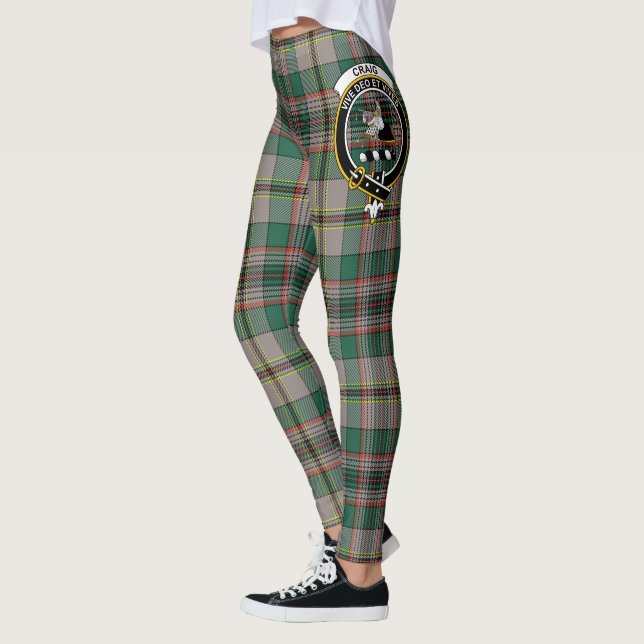 Scotstee Clan Craig Ancient Wappen Tartan Women Leggings (Links)