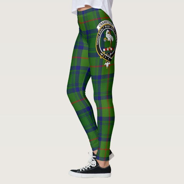 Scotstee Clan Cranstoun Hunting Crest Tartan Women Leggings (Links)
