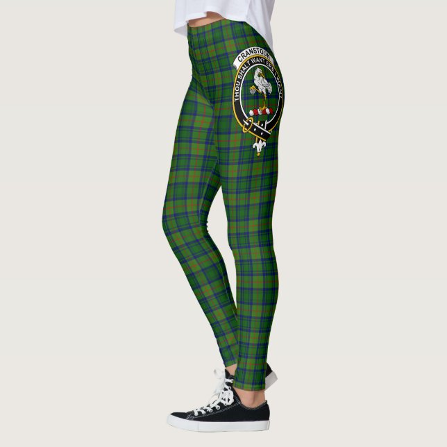 Scotstee Clan Cranstoun Modern Wappen Tartan Women Leggings (Links)