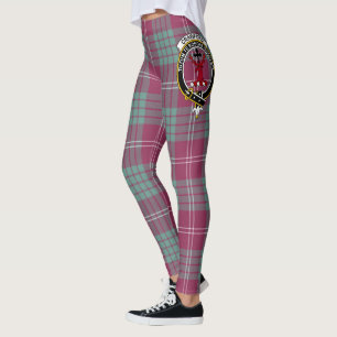 Scotstee Clan Crawford Ancient Wappen Tartan Women Leggings