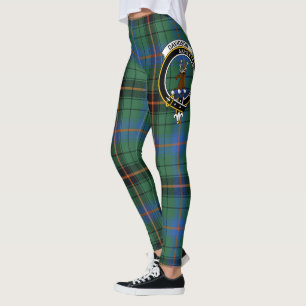 Scotstee Clan Davidson Ancient Wappen Tartan Women Leggings