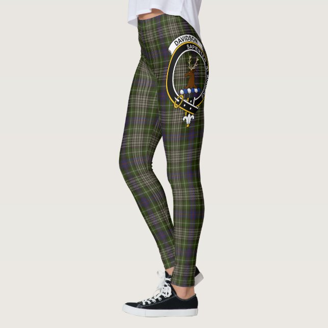 Scotstee Clan Davidson Tulloch Dress Wappen Tartan Leggings (Links)