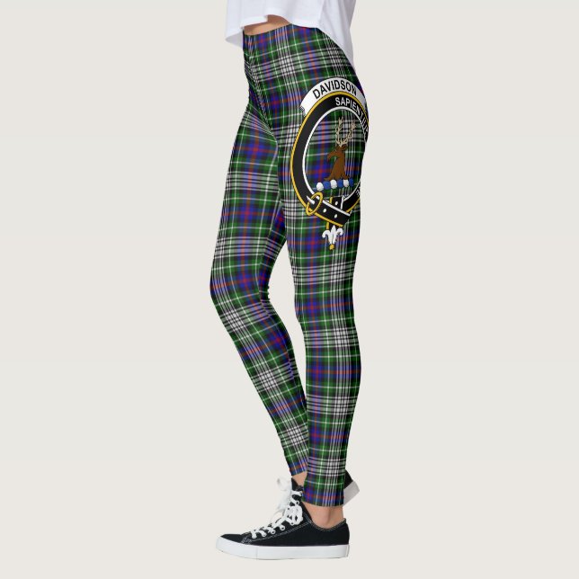 Scotstee Clan Davidson von Tulloch Dress Wappen Leggings (Links)