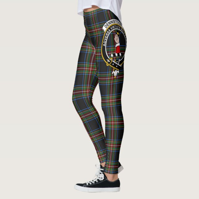 Scotstee Clan Denniston Wappen Tartan Women Leggin Leggings (Links)