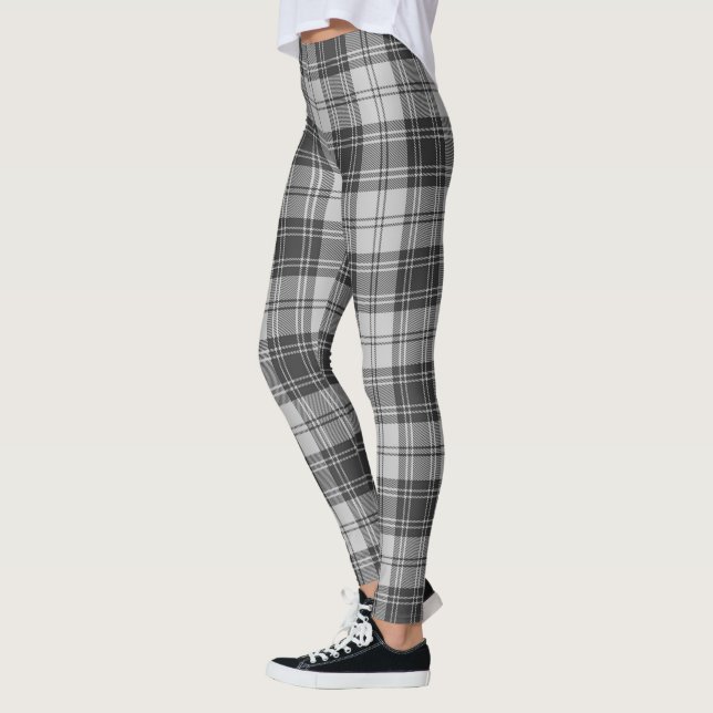 Scotstee Clan Douglas Gray Modern Tartan Women Leggings (Links)