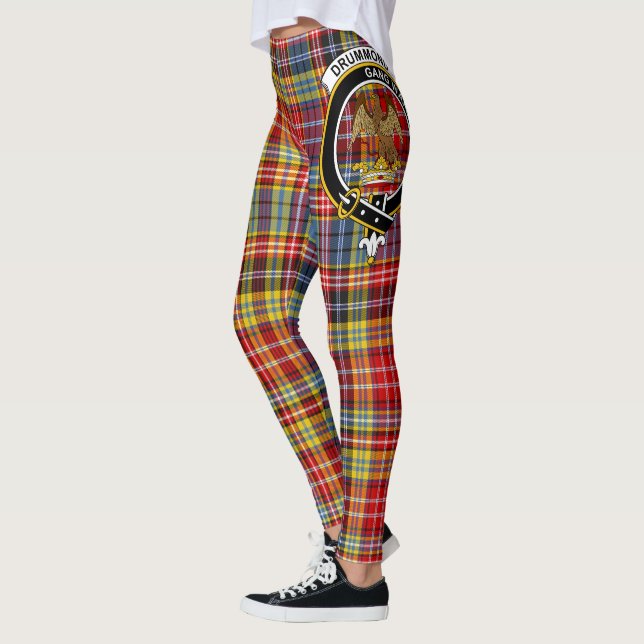 Scotstee Clan Drummond von Strathallan Wappen Tart Leggings (Links)