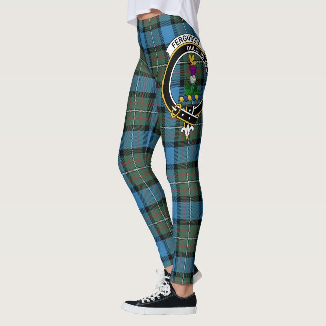Scotstee Clan Ferguson Ancient Wappen Tartan Women Leggings (Links)