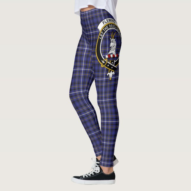 Scotstee Clan Fleming Wappen Tartan Women Leggings (Links)