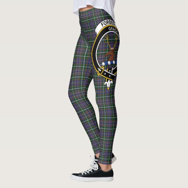 Scotstee Clan Forbes of Druinnor Wappen Tartan Wom Leggings (Links)