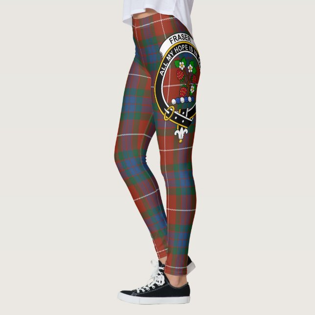 Scotstee Clan Fraser Ancient Wappen Tartan Women Leggings (Links)