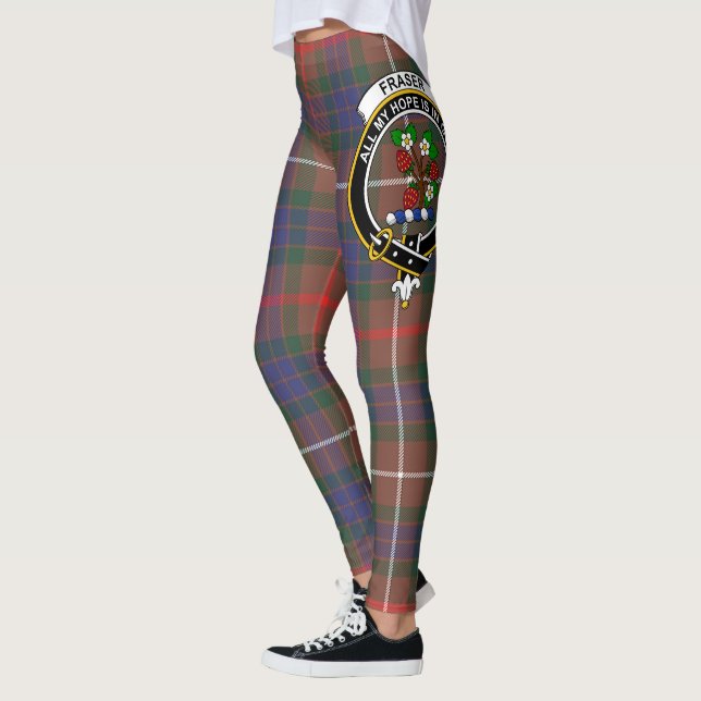 Scotstee Clan Fraser Jagd Modernes Wappen Tartan Leggings (Links)