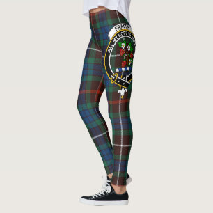 Scotstee Clan Fraser Junting Ancient Wappen Tartan Leggings