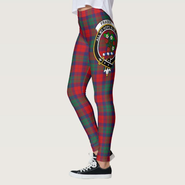 Scotstee Clan Fraser von Alreifen Wappen Tartan Wo Leggings (Links)