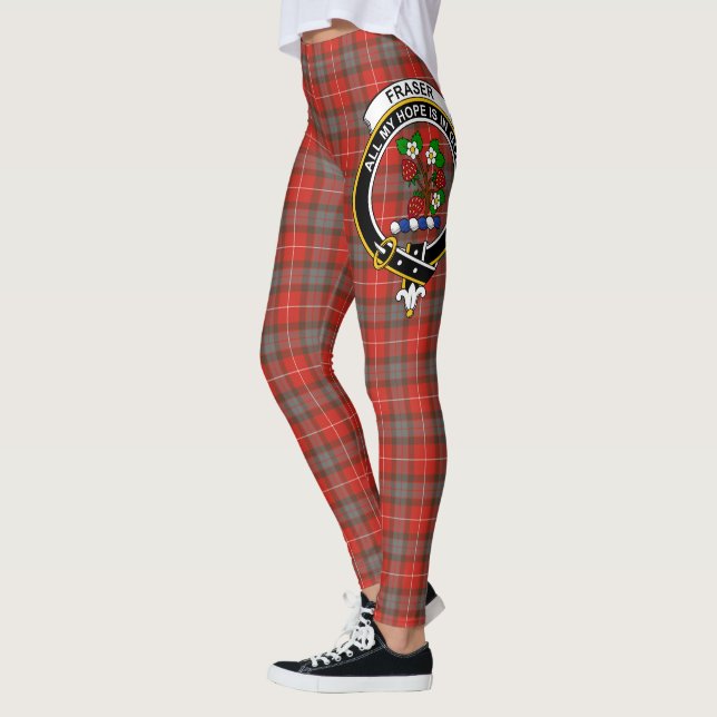 Scotstee Clan Fraser Weathered Wappen Tartan Women Leggings (Links)