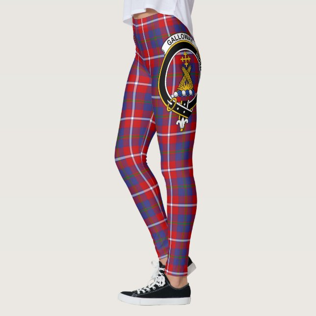 Scotstee Clan Galloway District Wappen Tartan Wome Leggings (Links)