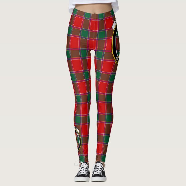 Scotstee Clan Gordon von Abergeldie Wappen Tartan Leggings (Vorderseite)
