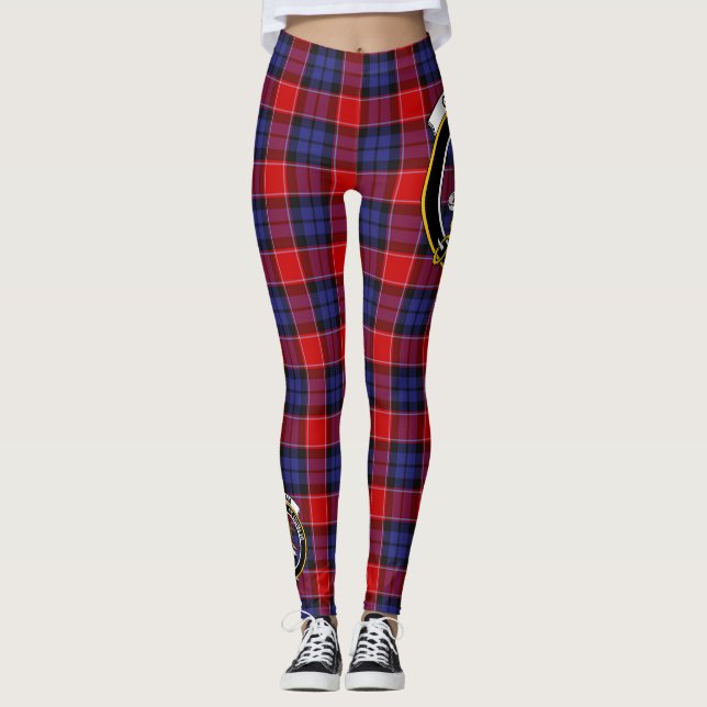 Scotstee Clan Graham von Menteith Red Wappen Tarta Leggings (Vorderseite)