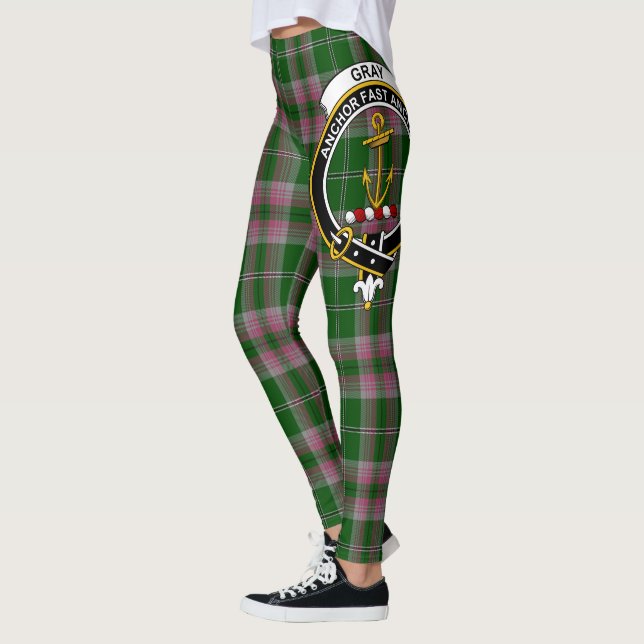 Scotstee Clan Gray Wappen Tartan Frauen Leggings (Links)