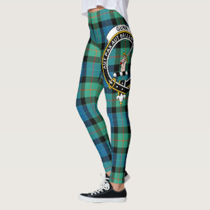 Scotstee Clan Gunn Ancient Wappen Tartan Women Leggings