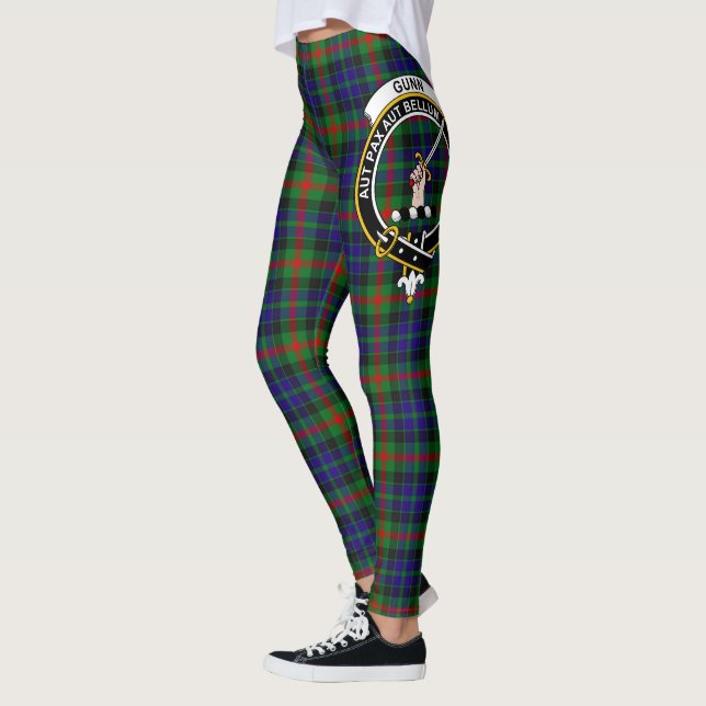 Scotstee Clan Gunn Modern Wappen Tartan Women Leggings (Links)