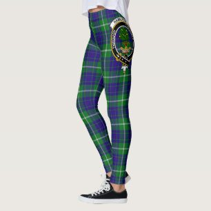 Scotstee Clan Hamilton Hunting Wappen Tartan Women Leggings