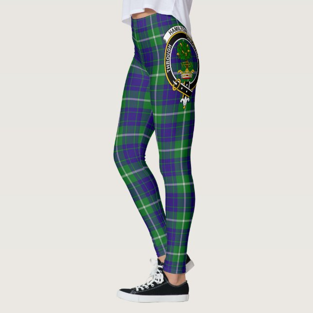 Scotstee Clan Hamilton Hunting Wappen Tartan Women Leggings (Links)