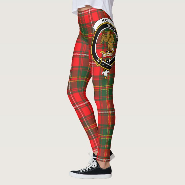 Scotstee Clan Hay Modern Wappen Tartan Women Leggings (Links)